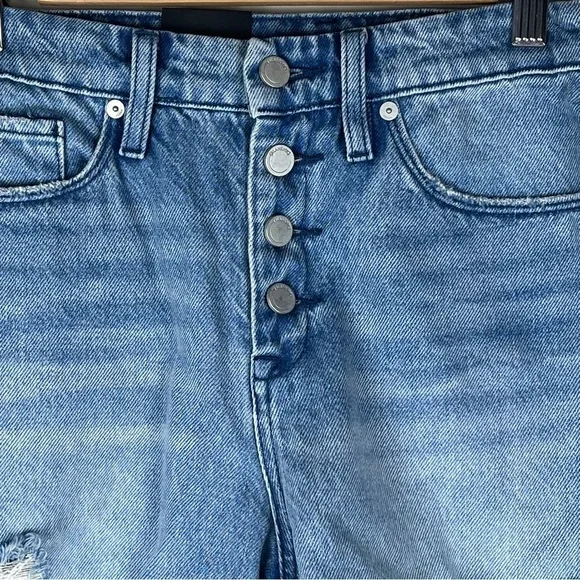 Blank NYC | Retro Warren High Rise Distressed Denim Shorts | 26 - Picture 5 of 14